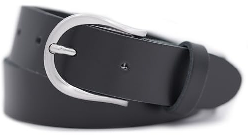 FRIEDRICH HOFFMANN Gürtel Damen schwarz MADE IN GERMANY, 100% echtes Leder, 3 cm breit