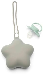 Dooky Silikon Schnullerbox für Babys (hygienische Schnuller Aufbewahrungsbox aus BPA-freiem Silikon mit flexibler Schlaufe zur Befestigung an Kinderwagen, Tasche, Buggy oder Wickelrucksack) | Hygienische Aufbewahrung für Schnuller mit flexibler Schlaufe für Kinderwagen, Buggy, Tasche oder Wickelrucksack.