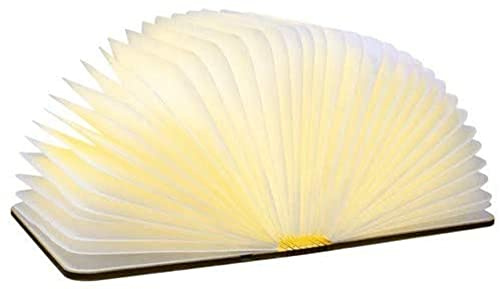 Gingko Design Smart Book Light Mini – Natural Maple Wood | Portable LED Folding Lamp | Unique Gift for Book Lovers, Home Office, Travel & Decor