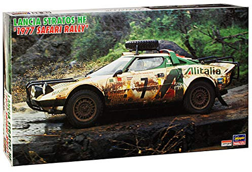 Hasegawa Lancia Stratos HF 1977 Rally Safari 1977 Kit Bausatz 1/24 Modell Auto mit individiuellem Wunschkennzeichen