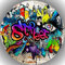 Premium Esspapier Tortenaufleger Graffiti T5