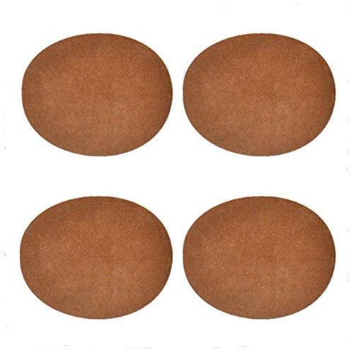 4Pcs Soft Velvet Patch Iron On Patches Decor Patches for Clothing Accessories Appliqued Fashion Elbow Knee Patches Clothes Stickers Badge DIY Apparel Accessories,Coffee Color