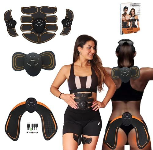 elettrostimolatore per Addominali,cintura addominale,elettrostimolatore Addominali, pancia piatta e addominali senza sport , Muscoli per rafforzare i muscoli addominali, ems collo cervicale