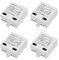 Innovate LED Trafo Mini 12V/DC, 0-10W - Mini Transformator - 12V Netzteil - LED Driver - Gleichstrom Treiber - sehr klein und flach - keine Mindestlast nötig - 4 Stück