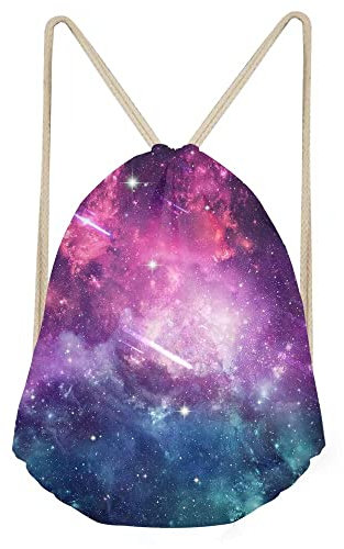 chaqlin 3D Galaxy Space Drawstring Bags, Creative Design Gymsack, Unisex Sackpack, Casual Rucksack, Sportausrüstung Tasche Reisetasche