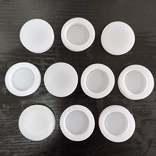 LinaLife Spardosen-Set, Gummi, Sparschwein-Stecker und Abdeckungen, Weiß, 10-teilig