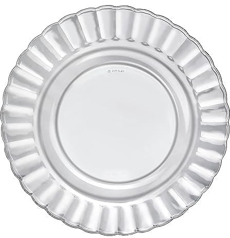 Duralex Made in France Picardie - Juego de platos llanos (6 unidades, 26 cm), transparente