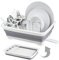 Homeshopa Collapsible Drainer Dish Rack, Dish And Kitchen Utensil Drainer Dinnerware Basket For Kitchen, Portable Foldable Dish Drainer Cutlery Holder Drying Rack