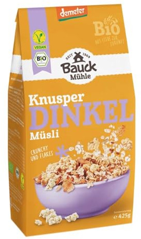 Bauckhof - Dinkel Müzli Knusperzart Demeter - 425 g - 8er Pack