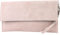 modamoda de T151 Damen Wildleder Rauleder Clutch Umhängetasche Abendtasche handmade in Italy, Farbe:Rosabeige dunkel2021