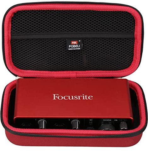 FBLFOBELI EVA Hard Storage Case Compatible with Focusrite Scarlett 2i2 3rd Gen USB Audio Interface (Case Only)