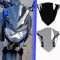 Lorababer Motorrad Frontscheibe Windschutzscheibe Airflow Doppelblasenverkleidung Kompatibel mit MT07 FZ07 MT FZ 07 MT-07 FZ-07 2018-2020 2019 18 19 20 (Rauch)