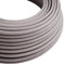 LEDSone Italian Grey Coloured 5 Meter Vintage 3 Core Round Electric Cable Fabric Covered Wire Italian Braided 0.75 mm Electrical Cable Flexible Wire for Lighting