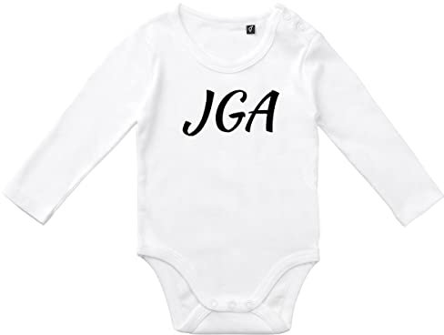 huuraa Wickelbody JGA Junggesellenabschied Geschenk Unisex Strampler White Größe 68 Bio Baumwolle Fairtrade JGA Souvenir