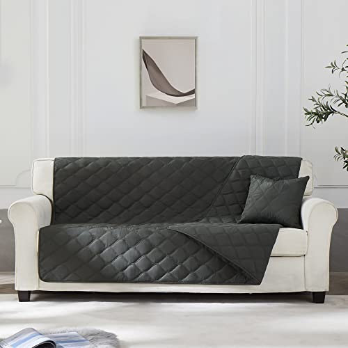 ALLISANDRO Hundedecke Reversible wasserdichte Haustier Sofa Abdeckung, Couch-Schutz, Große Haustierdecken für Hunde und Katzen, Sofaauflage, 127 x 102 cm, Graugrün