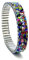 urband LONDON Edelstahlzugarmband HIPPIE Bunt - 10 mm Größe S