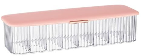 Xiapumeth Daily Contact Lens Dispenser and Organizer, Daily Contact Lens Organizer, Daily Contact Lenses Organizer with Lid, Daily Classified Storage(Pink)