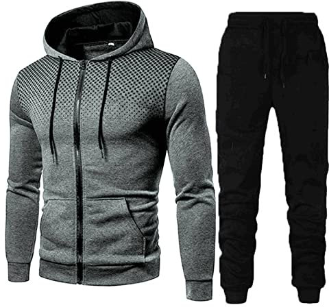 Viunychn Herren Jogginganzug | Streetwear | Fitness | Sportanzug | Hoodie-Sporthose | Jogging-Anzug | Trainings-Anzug | Jogging-Hose | Modell JG-3000 @3