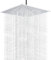 Cabezal de Ducha Lluvia de 40cm, Markcco Cabezal de Ducha Cuadrado de Alta Presión de Acero Inoxidable Ducha Cómoda a Baja Presión de Agua Instalación en Pared o Techo