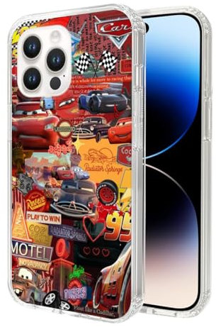 Generic Phone Case Compatible for iPhone 13 Pro Case Pure Clear Lightning Flexible TPU Shockproof McQueen Case Cove, Brown