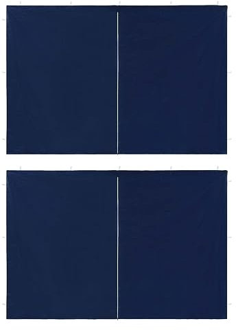 Tidyard Gartenpavillion Party-Zelt Festzelt Pavillon Festzelt Partyzelt Gartenzelt Garten-Pavillon-Zelt-Seitenwände 2 Stück mit Reißverschluss PE Blau