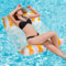 Materassino Mare 130 * 70cm, Amaca Galleggiante, Materassino Piscina in PVC Di Qualità, Gonfiabili Piscina, Materassino Gonfiabile Mare Durevole, Gonfiabile Piscina per un Relax Totale Garantito