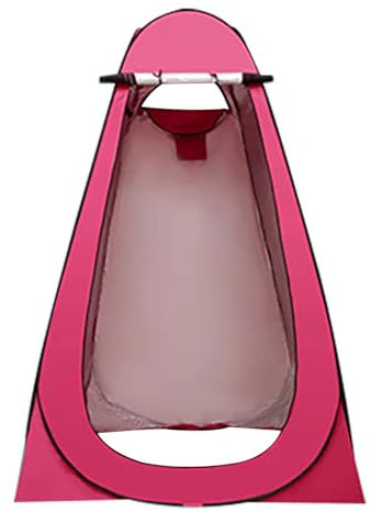 Sichtschutzzelt, Pop-Up-Umkleidezelt, Geeignet für Außendusche, Ankleidezimmer, Sonnenschirm und Camping-Toilette(Rose red)