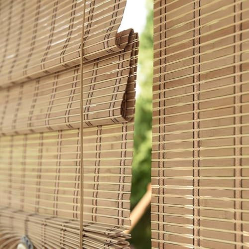 Tenda a Rullo in Bambù per Esterni,Tapparella Avvolgibile Bamboo Natural,Tende a Pacchetto,Tenda di bambù per Camera da Letto,Tende Decorative per Partizione