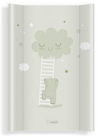 Weiche Wickelauflage Baby Wickelunterlage für Junge und Mädchen Wasserdicht Wickeltischauflage Abwaschbar Für ein Neugeborenes Cloud Walk.Mint 70x47x3