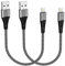 Cable Cargador iPhone 0.3M 2Pack[MFi Certificado], Cable iPhone Carga Rapida Nylon Trenzado Cable Lightning Cable USB iPhone Cable para Apple iPhone 14 13 12 11 Pro Max Mini XR XS 8 7 6 Plus SE iPad