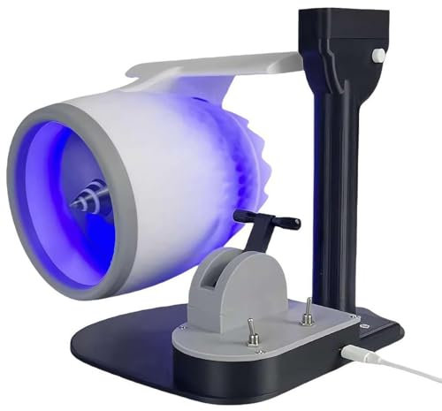 Airplane Engine Fan, Turbojet Desktop Fan with Light and Humidifier, Jet Aircraft Engine Turbofan Model Kit, Airplane Engine Cooling Desk Fan, Adjustable Aircraft Fan with Spray, Low Noise, for Office