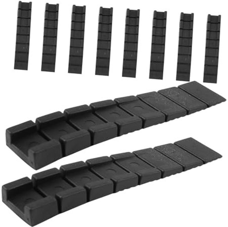 Hemobllo 10 Pièces Entretoise de réglage stabilisateurs de Table Piscine niveleurs de Table niveleurs de Meubles Cales de Base de cale d'arrêt de Porte Abdos Black