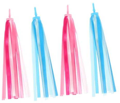 UPKOCH 2paare Fahrradlenkerband Lenker-Streamer Quastenband Dekorativer Streamer Für Junge Mädchen Roller Lenker-dekor Bänder