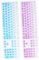 Veemoon 2Pcs Gradient Blue Purple Silicone Keyboard Cover Protective Film Compatible with Dell Kbp Soft and Durable Keyboard Skin for Dust Spill Protection