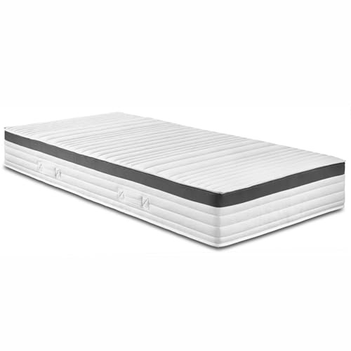 Bodyprotect Taschenfederkernmatratze Elite Line 100x200 cm, 1000 Federkern orthopädische Matratze Härtegrad H3 fest, Oeko-TEX, ergonomische 7 Zonen Federkernmatratze, Höhe 25, Made in EU