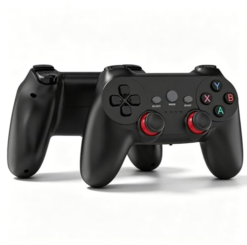 CHEOTIME Controlador de juegos inalámbrico 2.4G para computadora, TV, consolas de PC, controlador de juego de control sensible con receptor USB Plug and Play Dual Gamepad para la