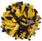 ICObuty Cheerleading-Pompon, Kunststoff, 15,2 cm, 1 Paar (Gelb-Schwarz)