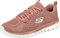 Skechers Graceful Get Connected, Sneaker Donna, Mauve Mesh Trim, 39 EU