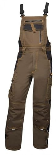 KG Latzhose ARDON H9111 BRAUN Arbeitslatzhose Herrenlatzhose Sicherheitshose Hose Arbeitshose Kombihose (60)