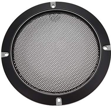 sourcing map Speaker Grill Cover 5 Inch 153mm Mesh Decorative Circle Subwoofer Guard Protector Black