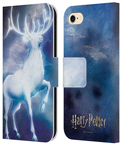Head Case Designs Offizielle Harry Potter Stag Patronus Prisoner of Azkaban II Leder-Wallet-Hülle Kompatibel mit Apple iPhone 7/8 / SE 2020 & 2022
