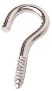 Heally - Ganci a vite in metallo resistente da soffitto, per esterni, interni, veranda, bagno, cucina, muro (argento)