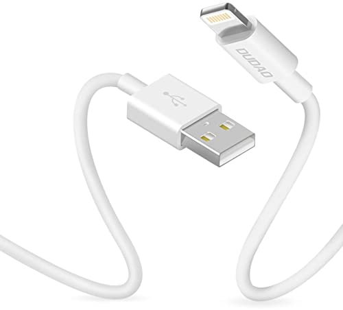 Dudao USB Kabel für iPhone Ladekabel Schnelles Aufladen Datenübertragung Schnellladekabel für Smartphone Ladekabel kompatibel mit iPhone 3A 1m