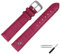 MARBURGER Uhrenarmband 20mm Leder Lila Silber Alligator Prägung Mit Naht - Montage Set 5282044200120