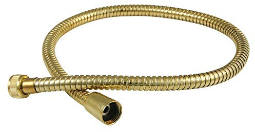 Kingston Brass KBSPRHOSE302 Gourmet Scape 30 Stainless Steel Hose, Polished Brass
