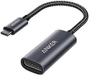 Anker Adaptateur USB C vers DisplayPort pour Bureau à Domicile (4K @ 60 Hz), Adaptateur USB C Portable PowerExpand+ en Aluminium, pour MacBook Pro, MacBook Air, iPad Pro, XPS 15/13, Spectre, Surface