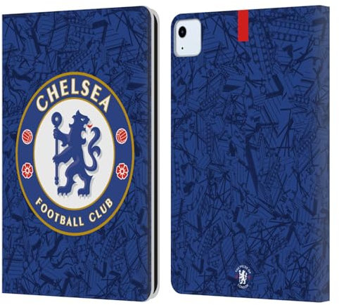 Head Case Designs Offizielle Chelsea Football Club Home 2019/20 Kit Leder-Wallet-Hülle Kompatibel mit Apple iPad Air 11 2020/2022/2024/2025