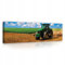 Bilder Traktor Feld Panorama Modern Schlafzimmer Wohnzimmer Leinwandbilder Wandbild Kunstdruck Wandbilder Wand Bild auf Leinwand UV-Beständig Geruchsfrei Aufhängefertig (PP20260, O3 (145 x 45 cm))