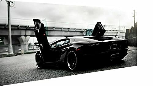 Magic Canvas Art - Bilder Autos PS Lamborghini Leinwandbild 1- teilig Hochwertiger Kunstdruck modern Wandbilder Wanddekoration Design Wand Bild, Größe: 40 x 30 cm