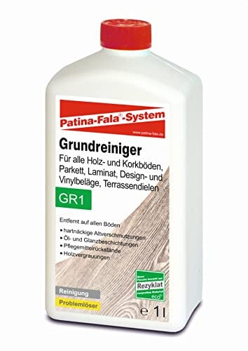 Patina-Fala GR1 Grundreiniger 1 L - Reiniger für alle Holz- und Korkböden Parkett Laminat Design- und Vinylbelag und Terrassendielen